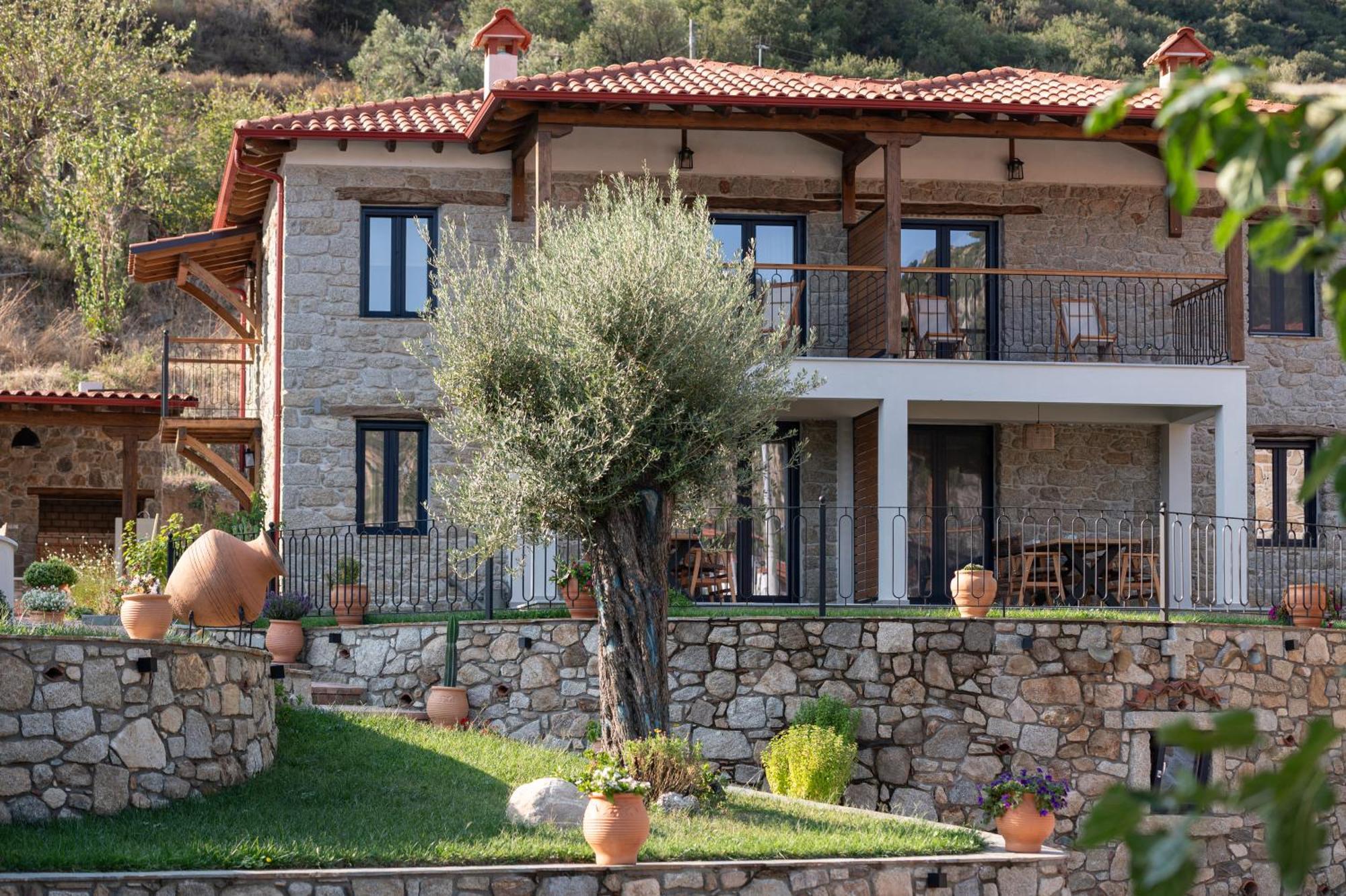 Lithos Villas Apollon 시키아 외부 사진