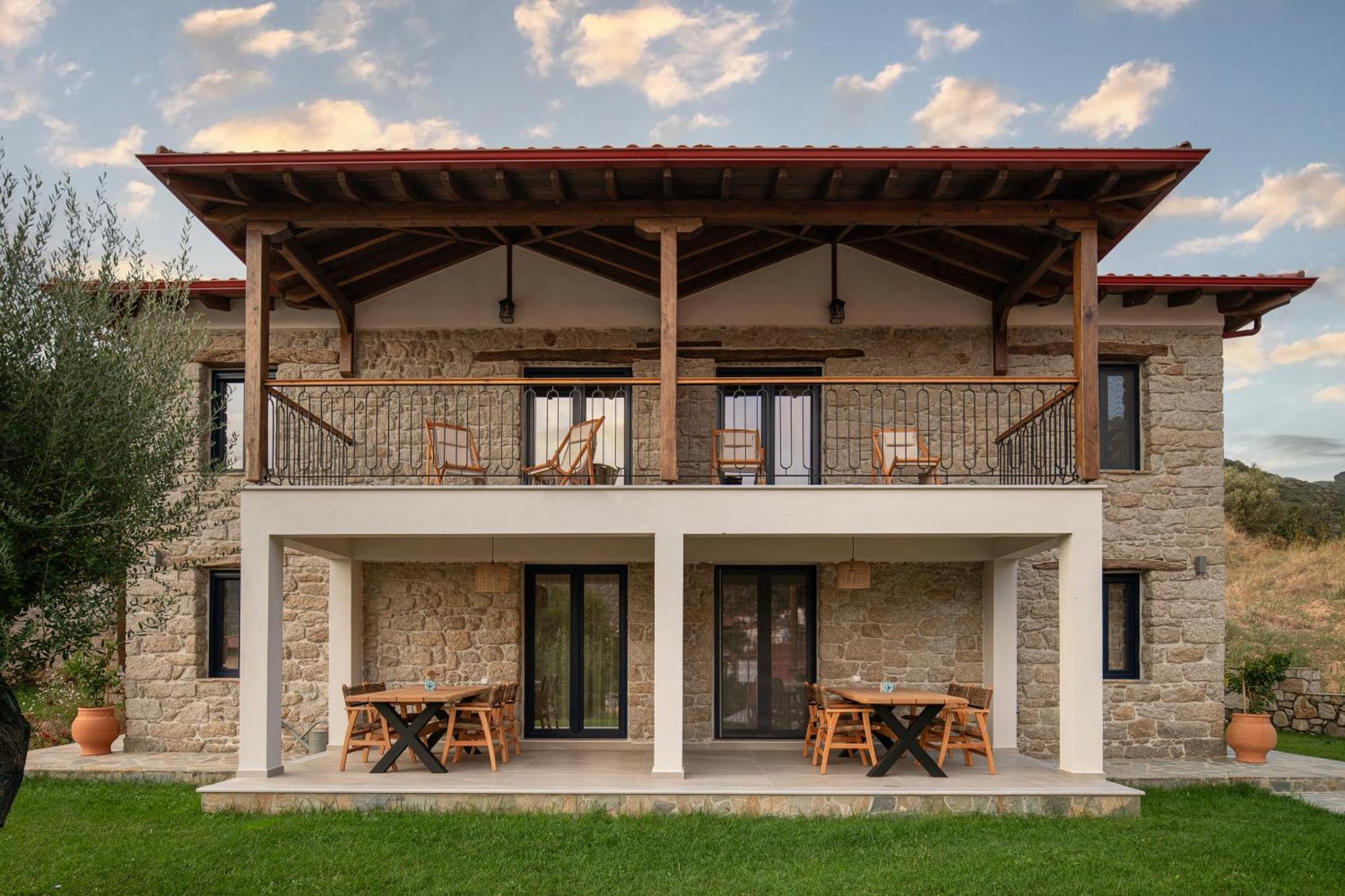 Lithos Villas Apollon 시키아 외부 사진